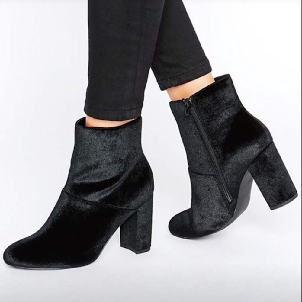 ASOS velvet heels